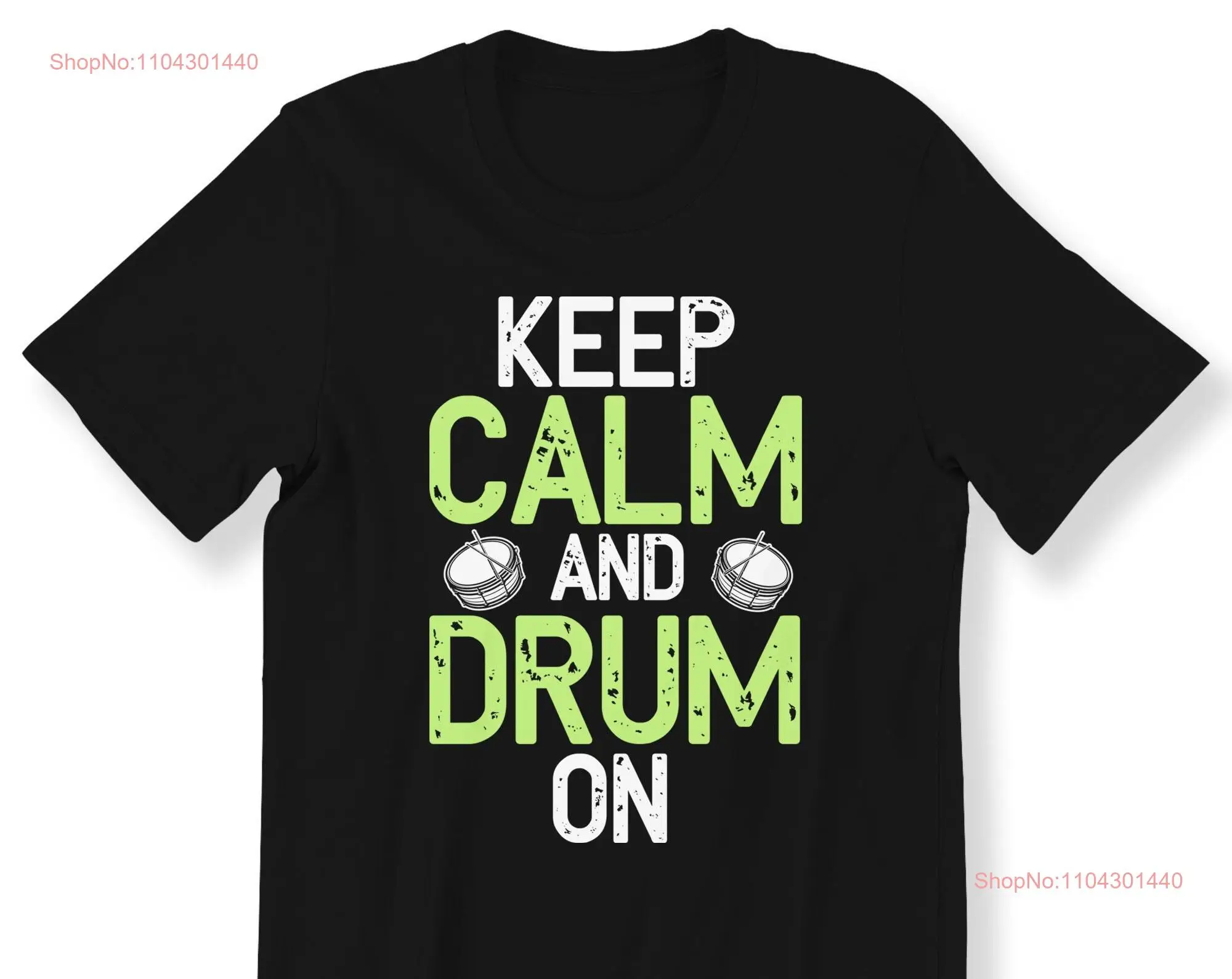 Футболка Keep Calm And Drum On для мужчин мальчиков детей взрослых барабанщиков идеальные