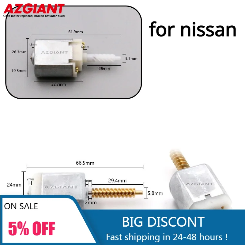 

DC motor for Nissan Boot Lock Actuator Repair Compatible with X-Trail T32 T30 Back Door