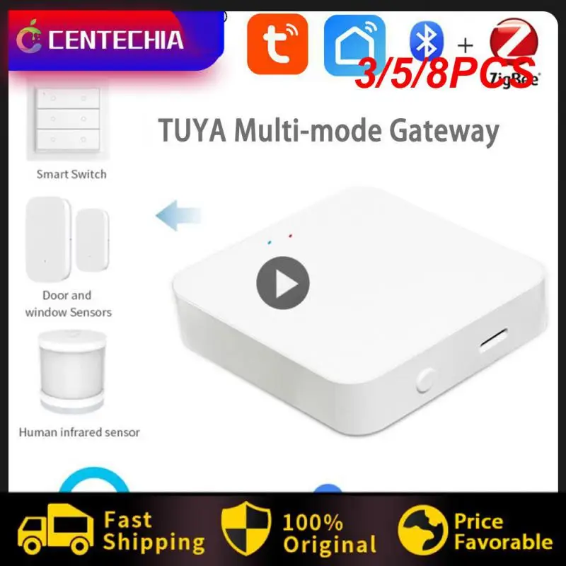 

3/5/8PCS Bridge Hub Remote Control Wireless Multi-mode Gateway Tuya Diy Smart Home Wifi Zigbee Smart Bridge Brug