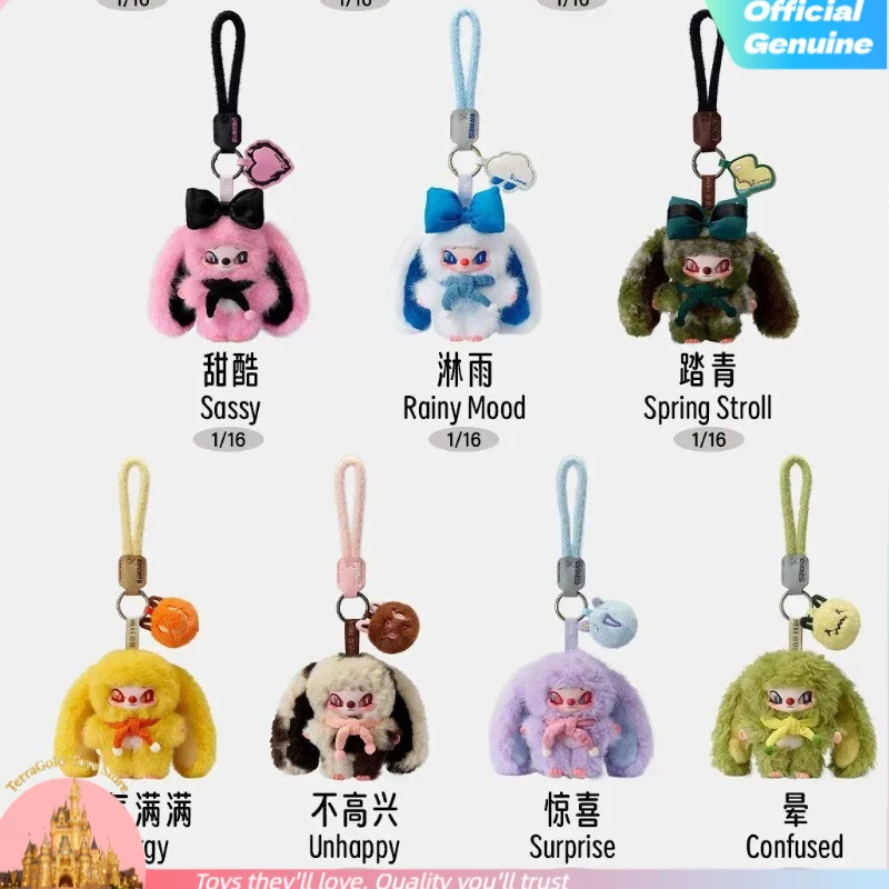 Фото Новые оригинальные плюшевые брелоки-куклы SiiNONO Hang A Mood Series Blind Box, подвески, модные коллекционные украшения, праздничный подарок №4