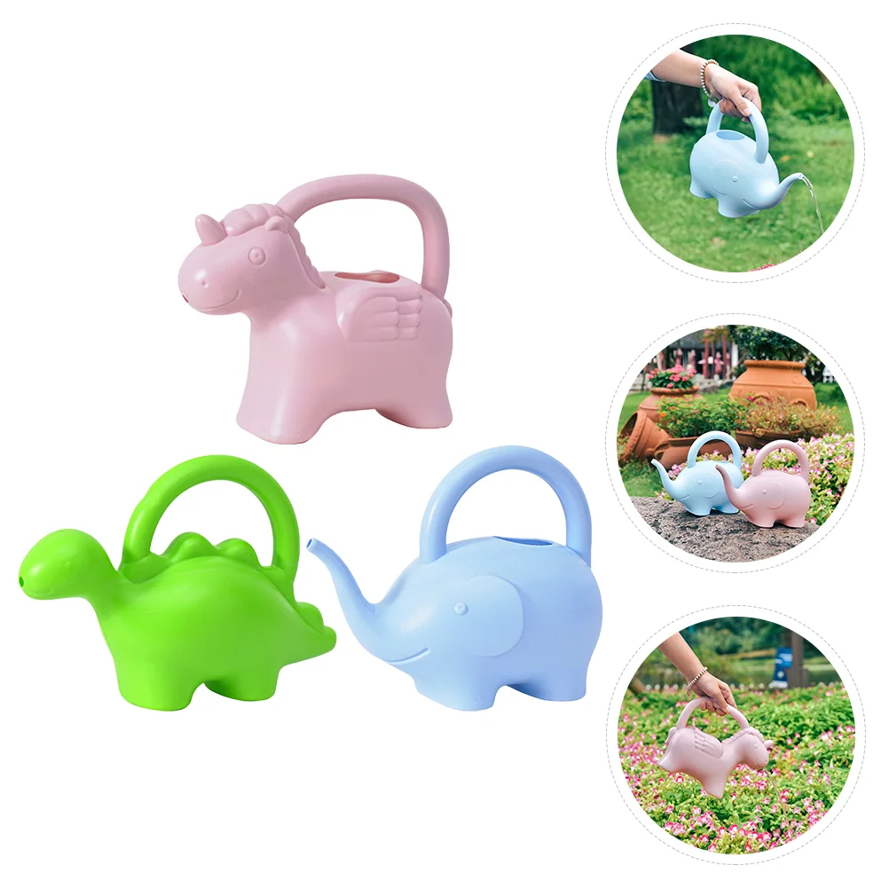 

3 Pcs Cute Suculentas Toddler Gardening Set Kids Watering Can Decorative Watering Can Sprinklers Kids