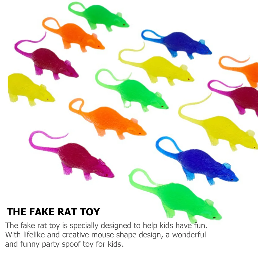 

Simulated Mini Mouse Tiny Animals Novelty Toys Rats Plastic Figurine Rubber Figures Prank Hamster Kids