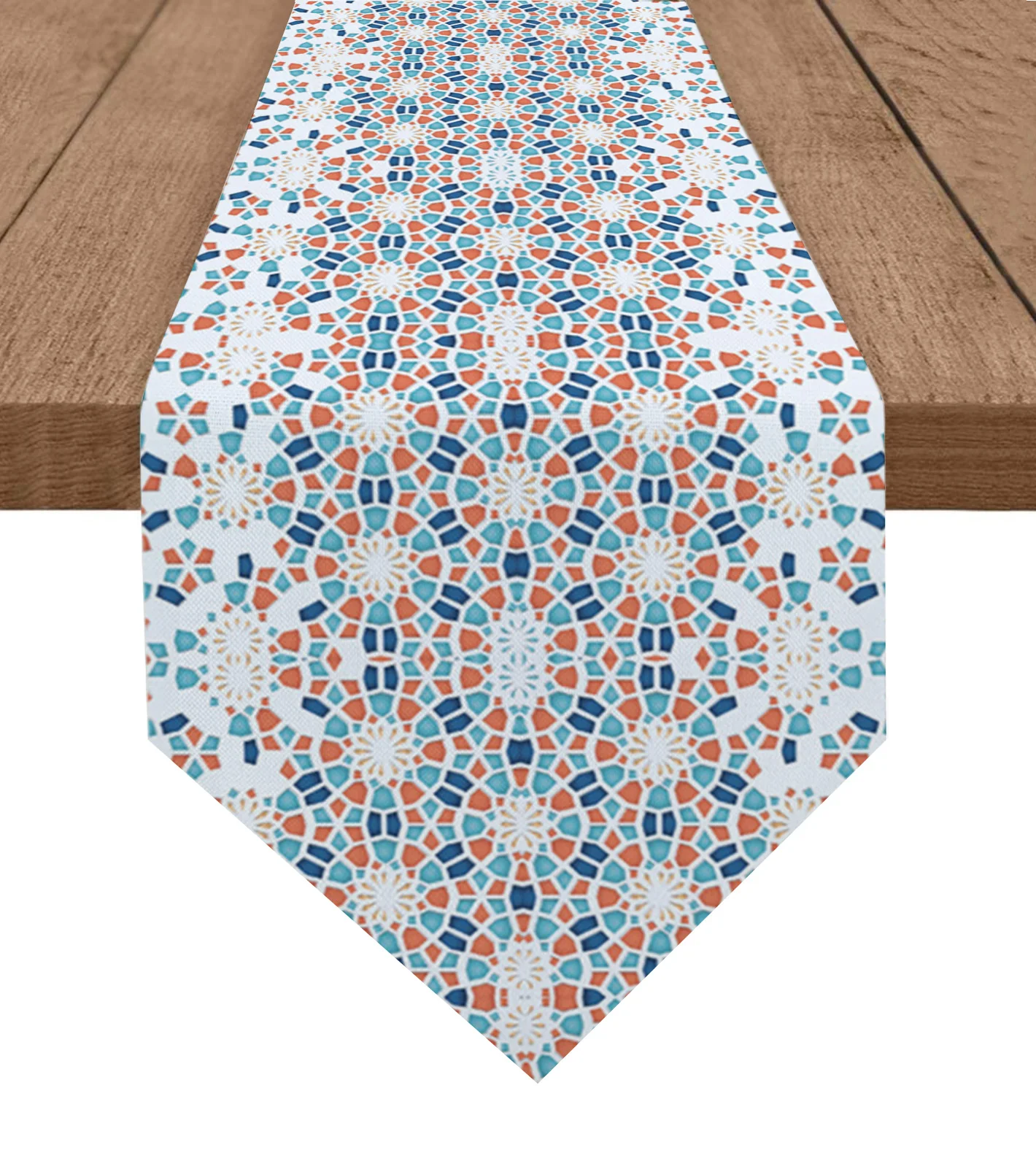 

Gradient Color Block Celadon Texture Table Runner Wedding Holiday Party Decoration Tablecloth Summer Kitchen Dining Table Runner