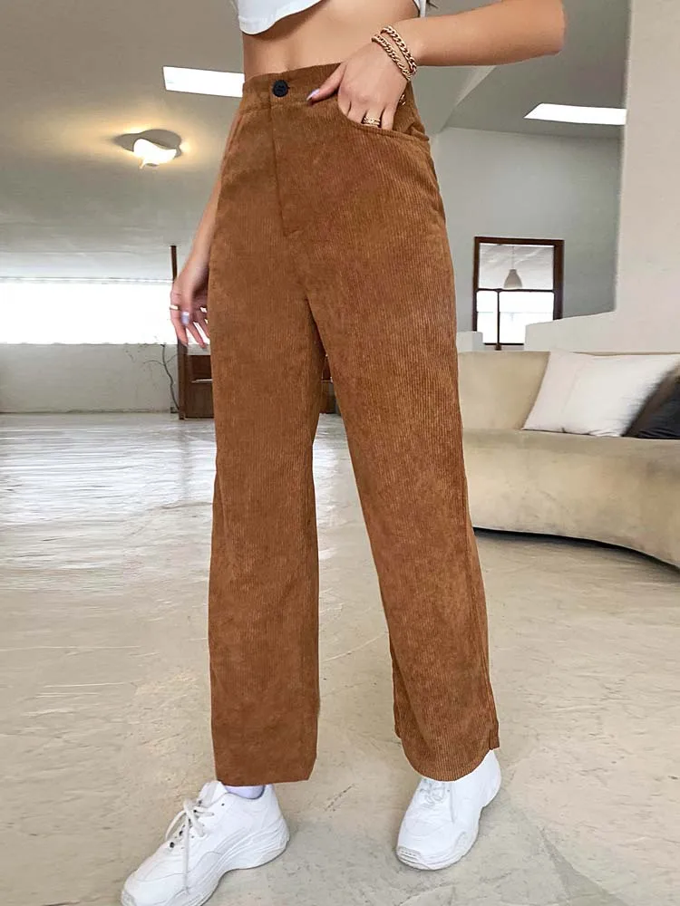 Рисунок 3 - Женские вельветовые брюки с завышенной талией