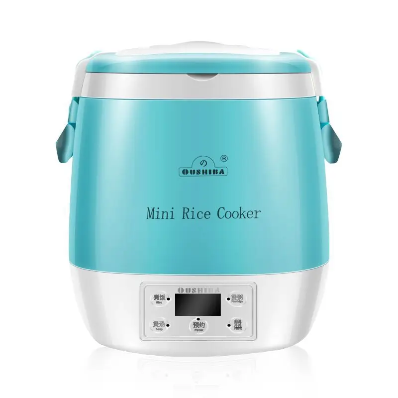 AC220-240V/DC12V/DC24V 1.6L Electric Rice Cooker Enough for Two Persons Lunch Box household/car/truck use