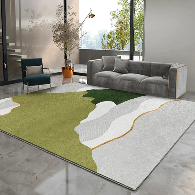 

Modern Light Luxury Art Rugs Carpet For Home Living Room Balcony Bedside Bedroom Soft Mat Rug Shaggy Decor Home Office Non-skid