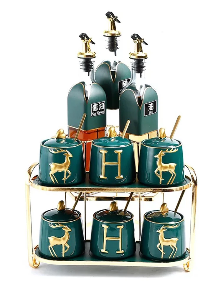 

Керамические стеклянные банки, роскошный фотоальбом с держателем, набор для хранения масла, контейнер для соли и сахара