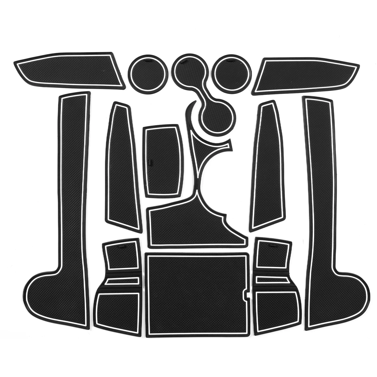 Левый руль для Kia Sportage NQ5 2021 2022 2023, противоскользящий коврик для чашки с прорезями для ворот (только европейская версия), аксессуары для нескользящей накладки