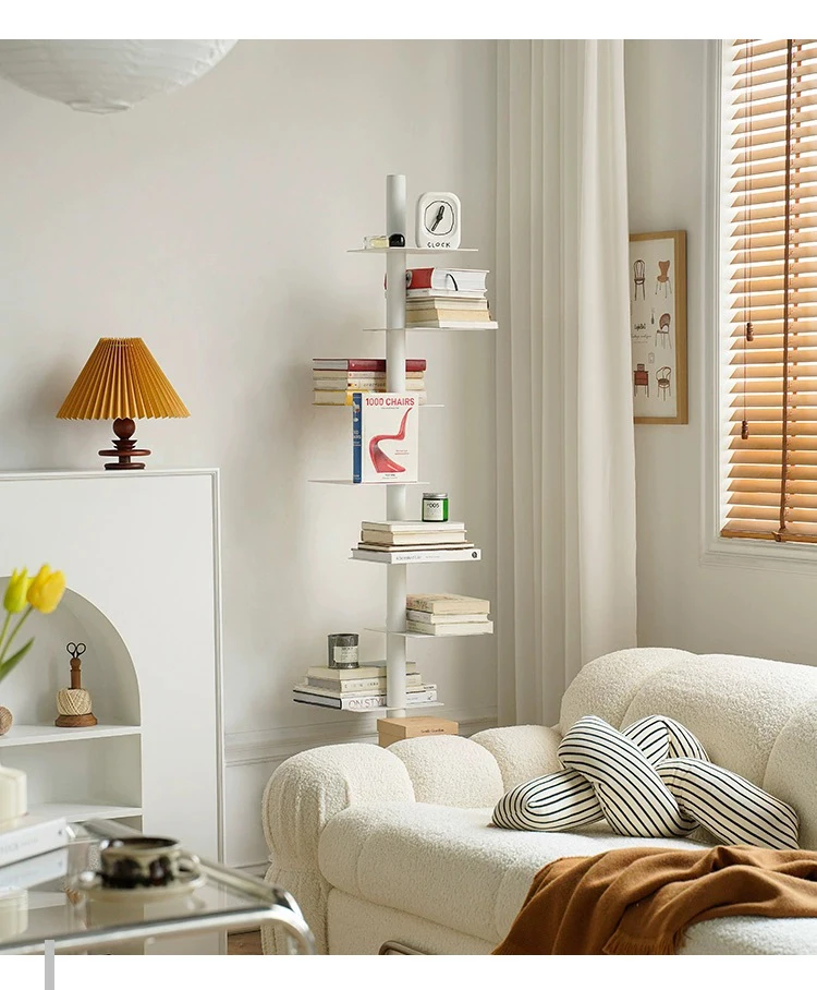 Скандинавский вращающийся металлический книжный шкаф Bookrack для журналов