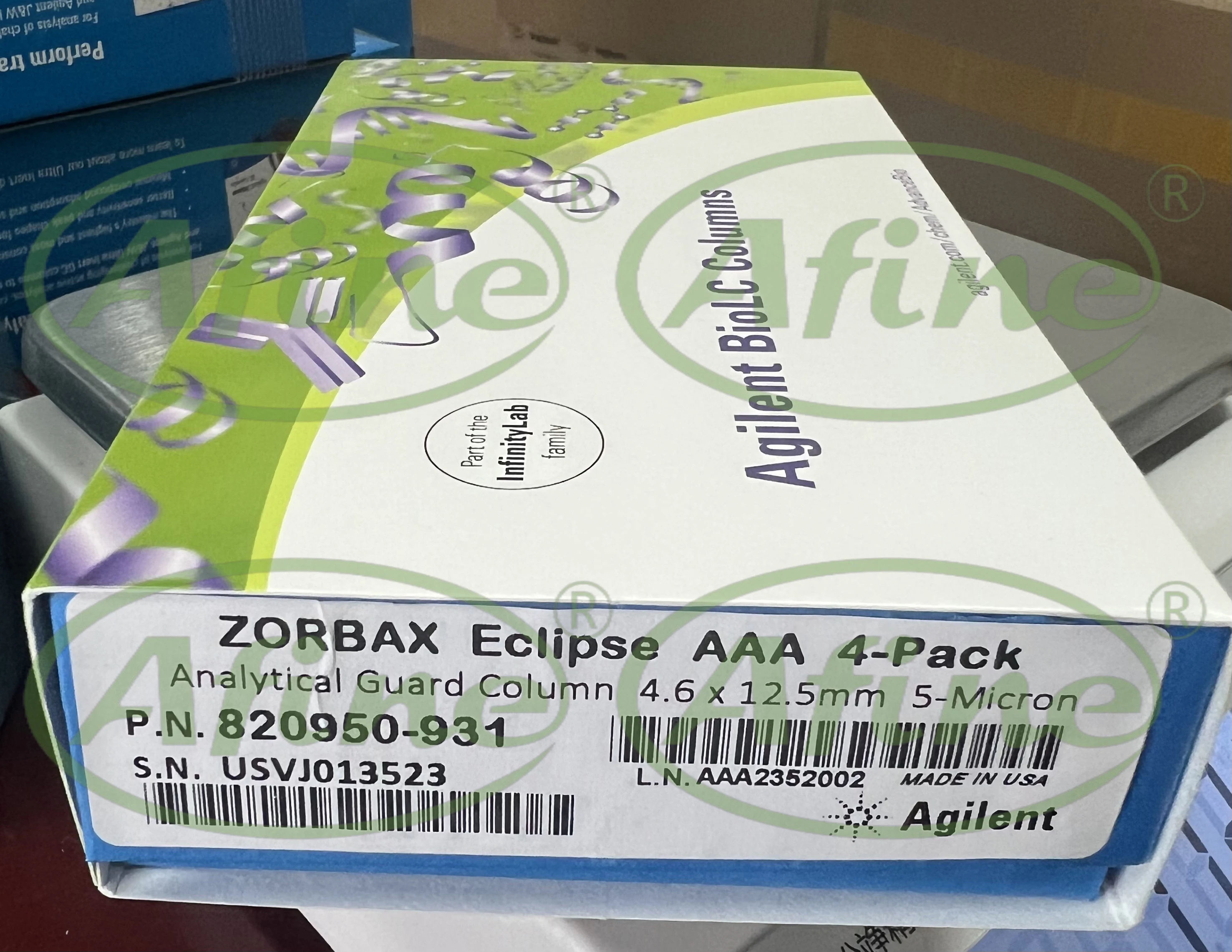 AFINE Agilent 820950 -931 Защитный картридж ZORBAX Eclipse AAA (ZCG) 4 6 x 12 5 мм мкм шт.