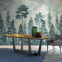 custom mural 3d wallpaper pine forest light luxury tv background wall painting living room tv sofa home papel de parede tapety