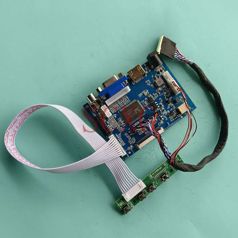 

For LTN140AT21-001 LCD Matrix Controller Driver Board 1366*768 VGA+2AV+HDMI-Compatible 14" Laptops Kit DIY 40 Pins LVDS
