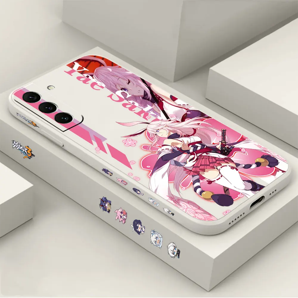 

Honkai Impact 3rd Yae Sakura Phone Case For Samsung Galaxy S23 S22 S21 S20 Ultra FE 5G S11 S11E S10 10E S9 Plus Lite Cover Funda