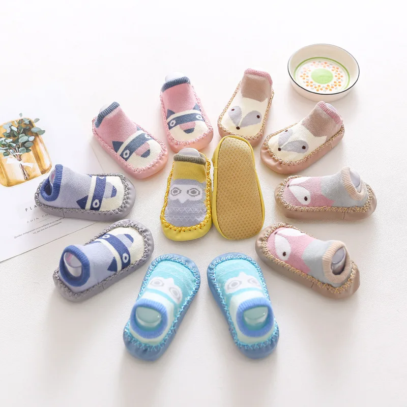 

Cartoon Baby Floor Socks Children Toddler Anti Slip Rubber Soles Infant Socks Shoes Newborn Autumn Winter Children Floor Socks