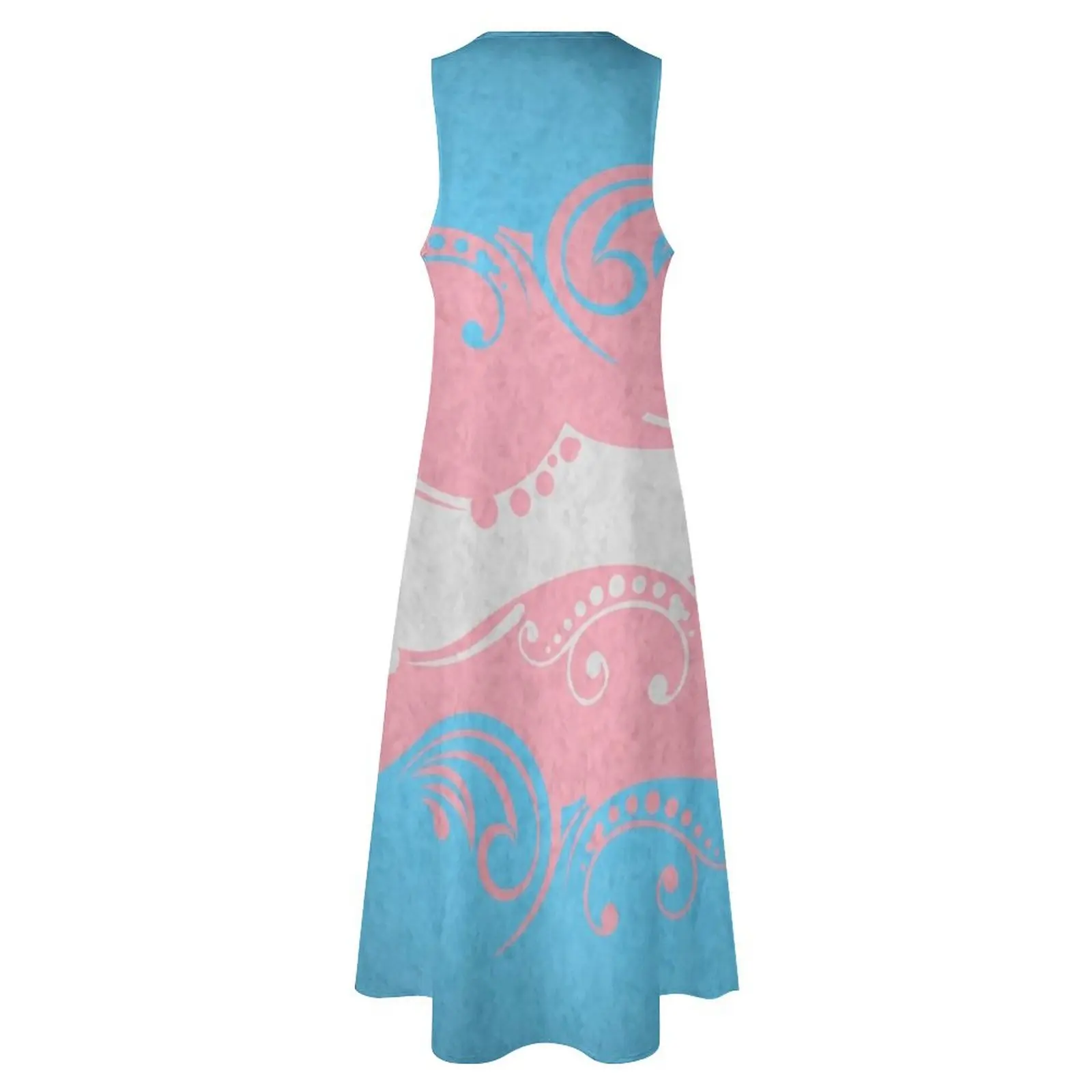 Необычное длинное платье с ворсом и флагом гордости трансгендеров женская юбка