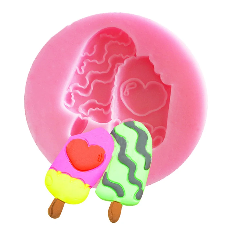 Ice Cream Silicone Mold Popsicle Resin Mold for Resin Crafts Silicone Resin Molds Chocolate Candy Polymer Clay Cake Tool Mould