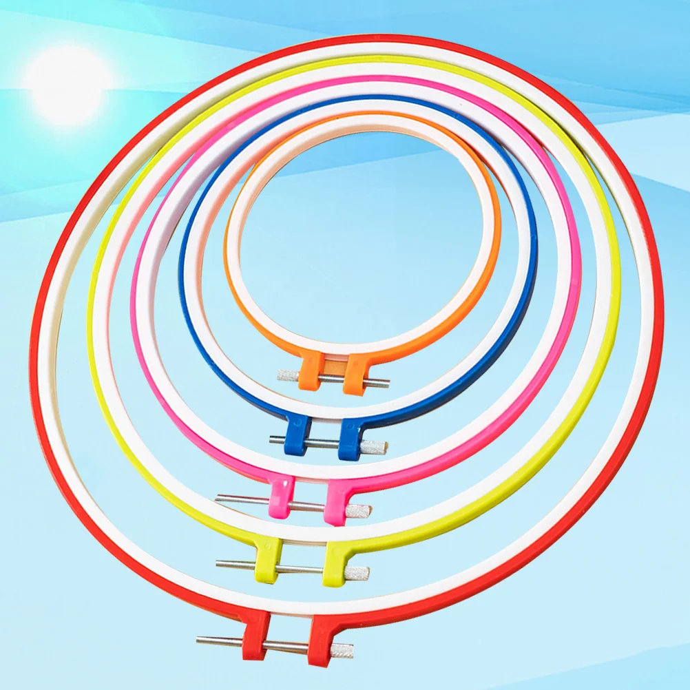 

Embroidery Hoops Hoop Cross Ring Circle Craft Wooden Needlepoint Holder Sewing Set Round Mini Stand Rings Diy Tapestry Frame