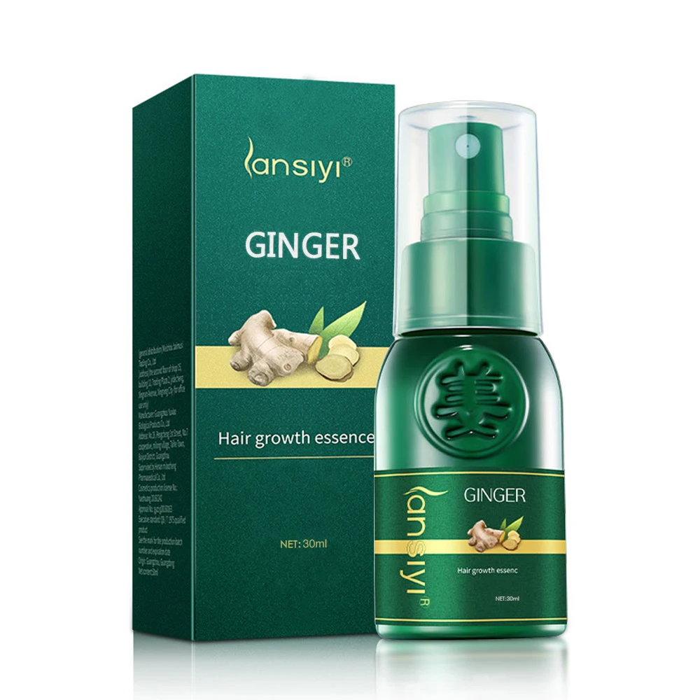 

Ginger Hair Growth Spray Products Natural Anti Hair Loss Serum Prevent Baldness Treatment Fast Grows Nourish Damaged Hair Care