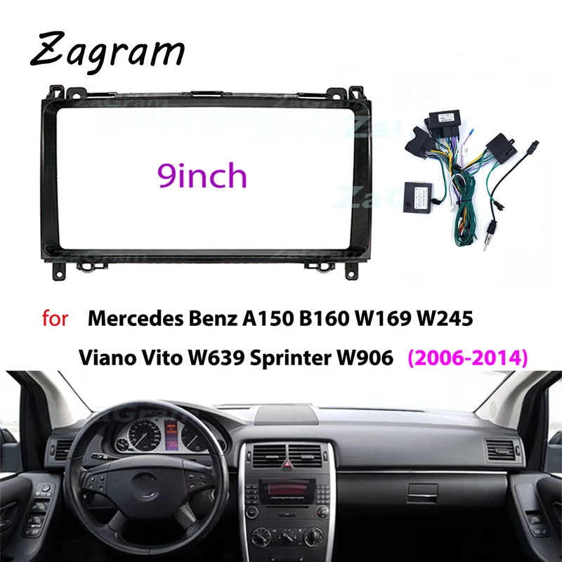 9-дюймовый 2 Din Автомобильный Кабель Canbus для Mercedes Benz A150 B160 W169 W245 Viano Vito W639 Sprinter W906