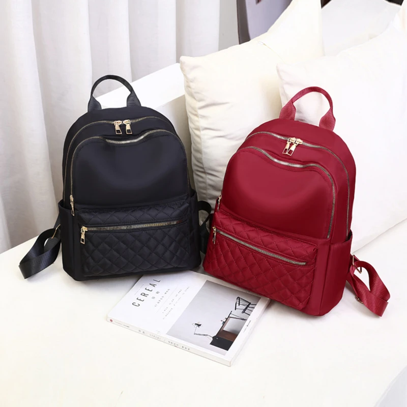 

Fashion Female Shoulder Bag Double Shoulder Backpack Women New Oxford Fashion Schoolbag Travel Ladies Backpacks