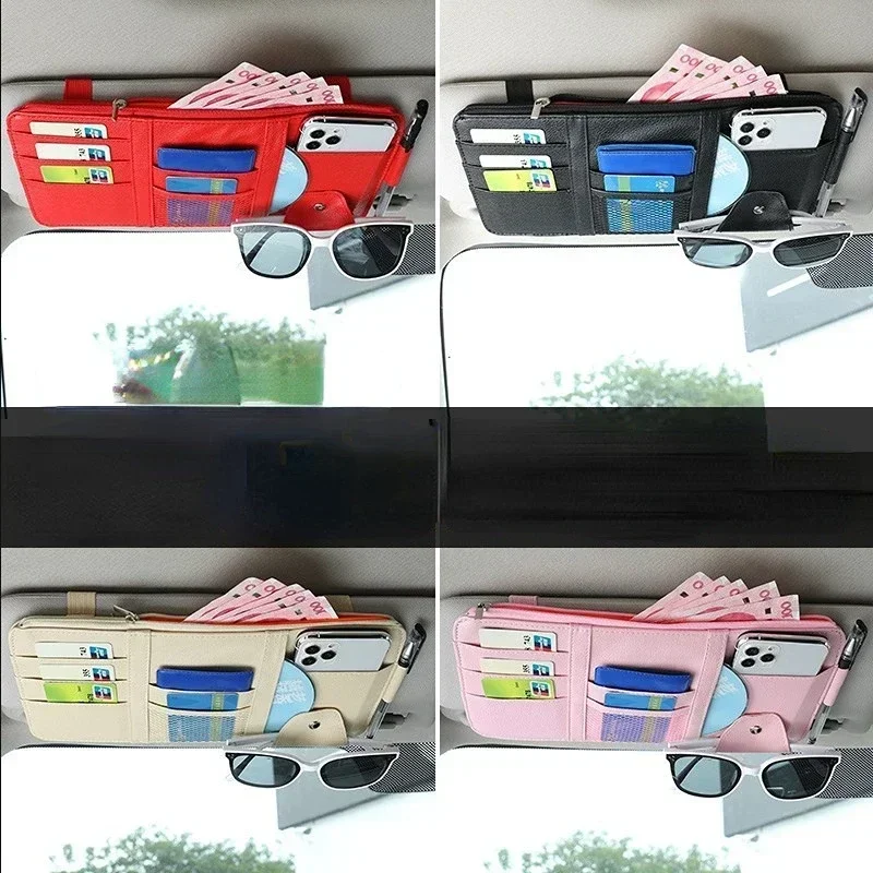 Автомобильный солнцезащитный козырек-органайзер с несколькими карманами