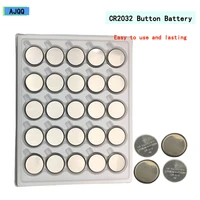 100pcs cr2032 button batteries 3v dl2032 5004lc 2032 cr2032 coin cell battery lithium for watch calculator battery