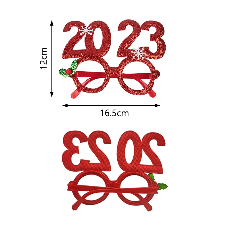 Новый год 2023 оправа для очков фотобудка реквизит фоторамки рождественский
