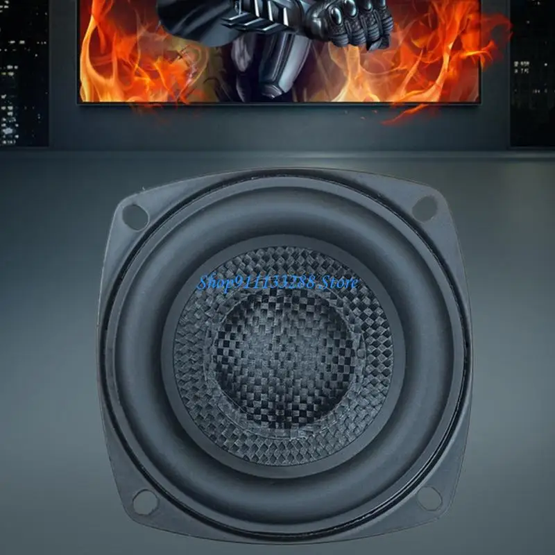 Фото G88D Портативный 3-дюймовый квадратный сабвуфер Hi-Fi-динамик для домашнего кинотеатра Простые настройки Чувствительность 86 дБ №5