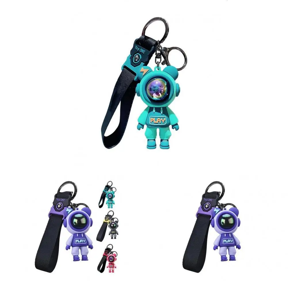 

Fashion Key Chain Durable PVC Cute Hanging Bear Key Holder Keychain Key Ring