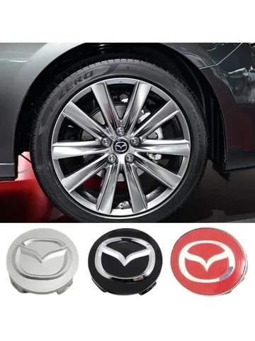 Колпаки центральной ступицы колес автомобиля 52/56/60 мм для Mazda CX5 3 6 2 Atenza MX3 CX3 323 626 RX8 RX7 Protege Axela Speed Tire Decoration
