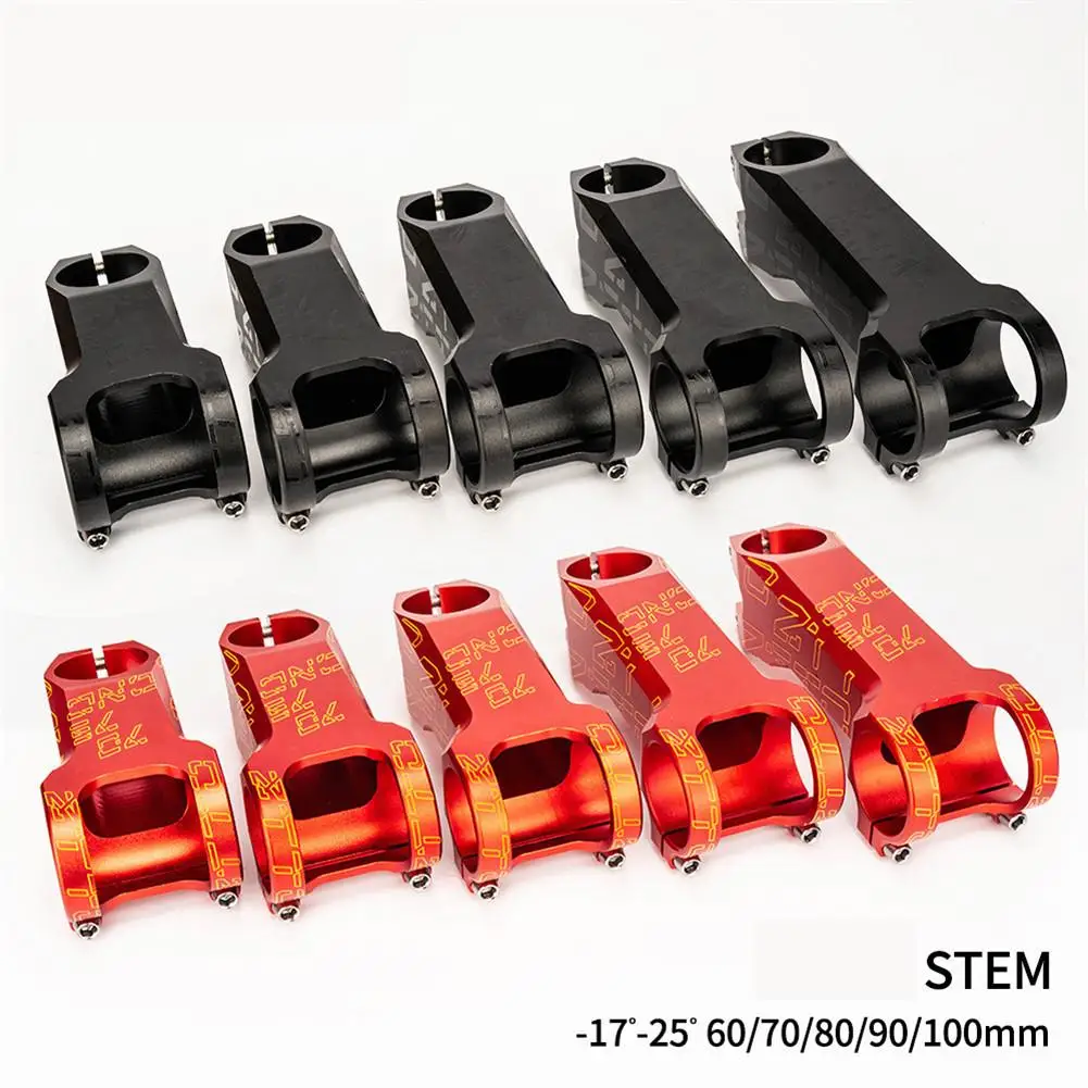 

Bicycle Negative Angle Stem -17 Degrees-25 Degrees Aluminium Alloy Mountain Bike Riser 60/70/80/90/100mm