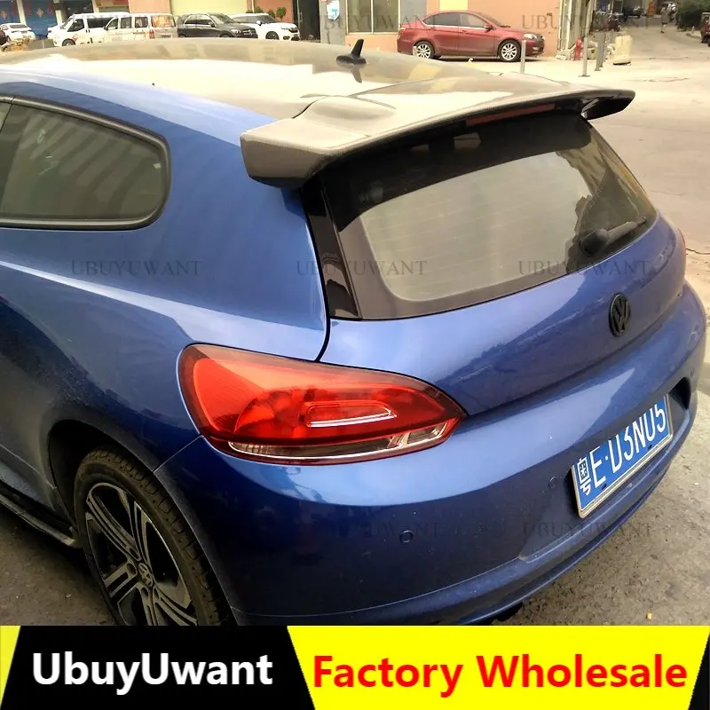 

UBUYUWANT For Volkswagen VW Scirocco 2010~2014 (Not for R) VOTEX Style Scirocco FRP/Carbon Fiber Rear Roof Lip Wing Spoiler