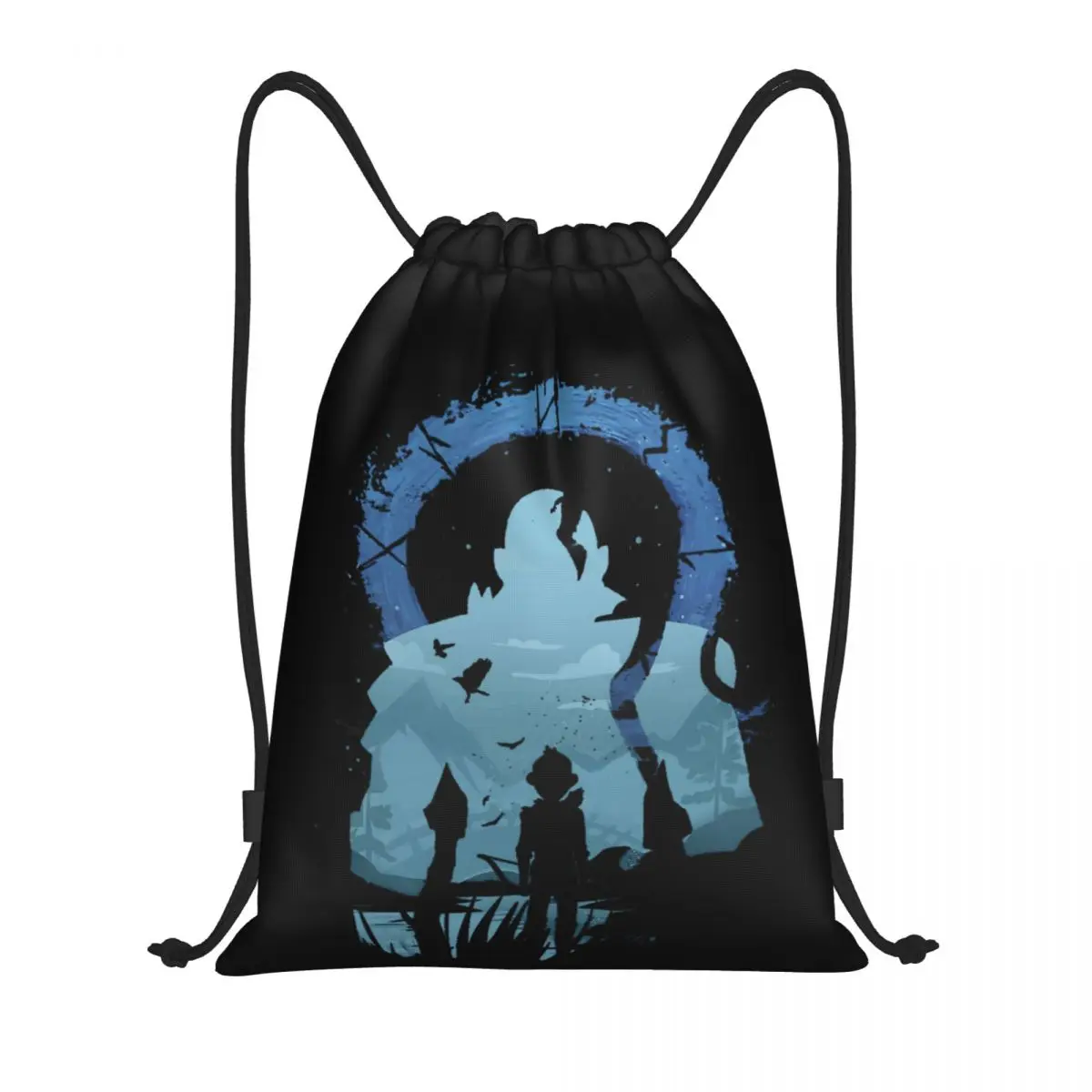 

Drawstring Bags Gym Bag Kratos Silhouette 10 Sports activities Top Quality Backpack Infantry pack Large capacity Humor Graphic