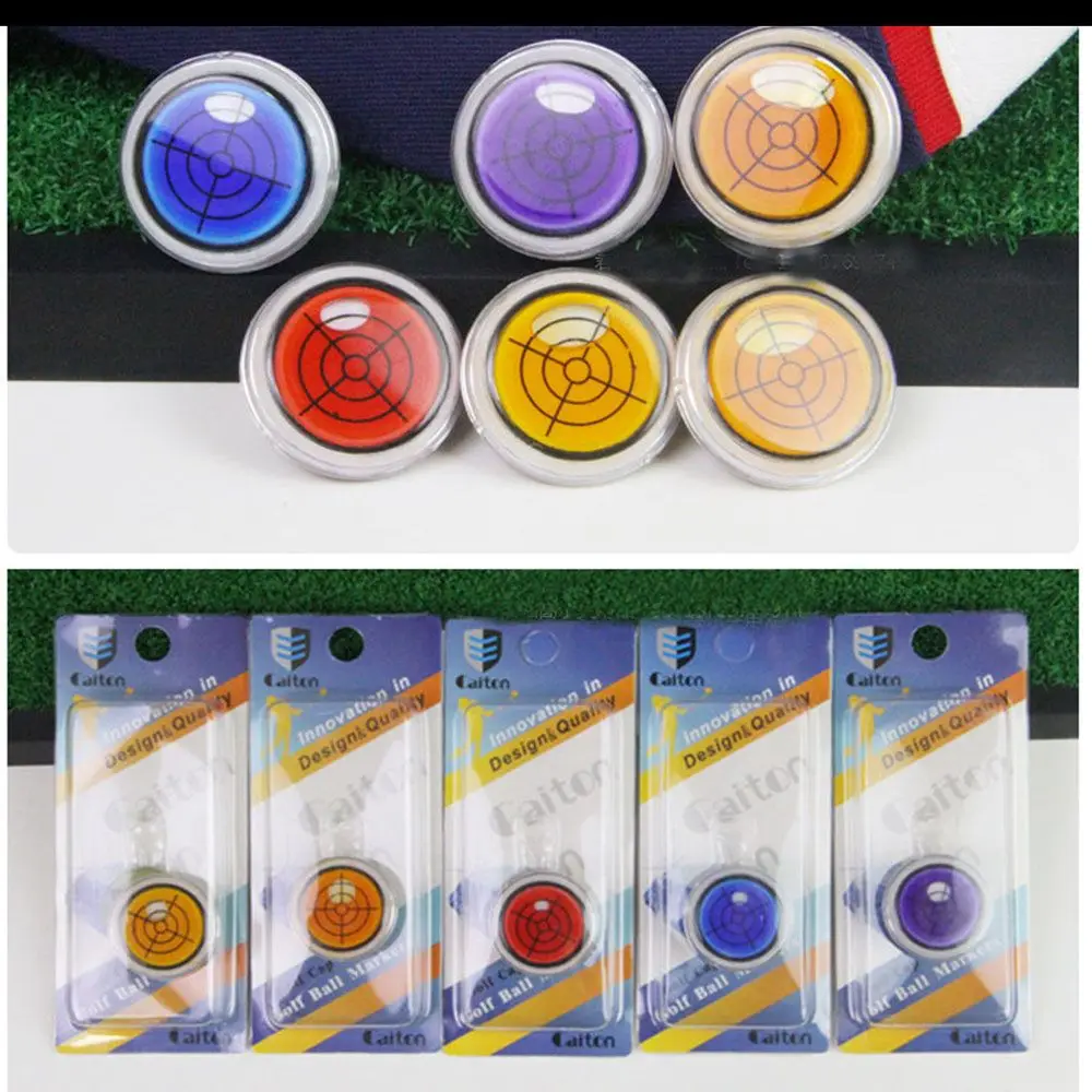 

Multicolor Accessories Tool High Quality Golf Training Aids Golf Marker Putting Level Reading Hat Clip Golf Cap Clip