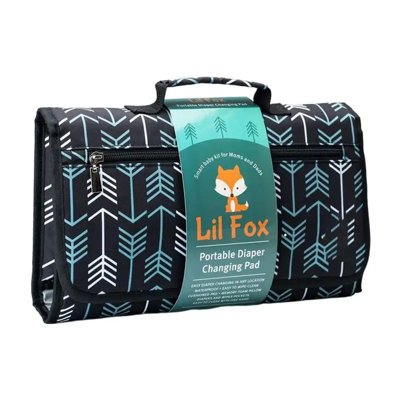 

Детский пеленальный коврик, водонепроницаемый складной Пеленальный Коврик для путешествий из ткани Оксфорд, пеленка с подушкой с эффектом памяти, Новинка