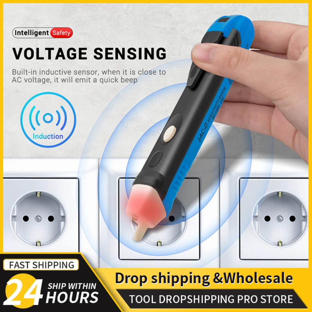 

Voltage Indicator Pen Voltage Tester AC Current Tester 110V 220V LED Voltage Detector Sensor Tester Socket Pen Electrician Tool