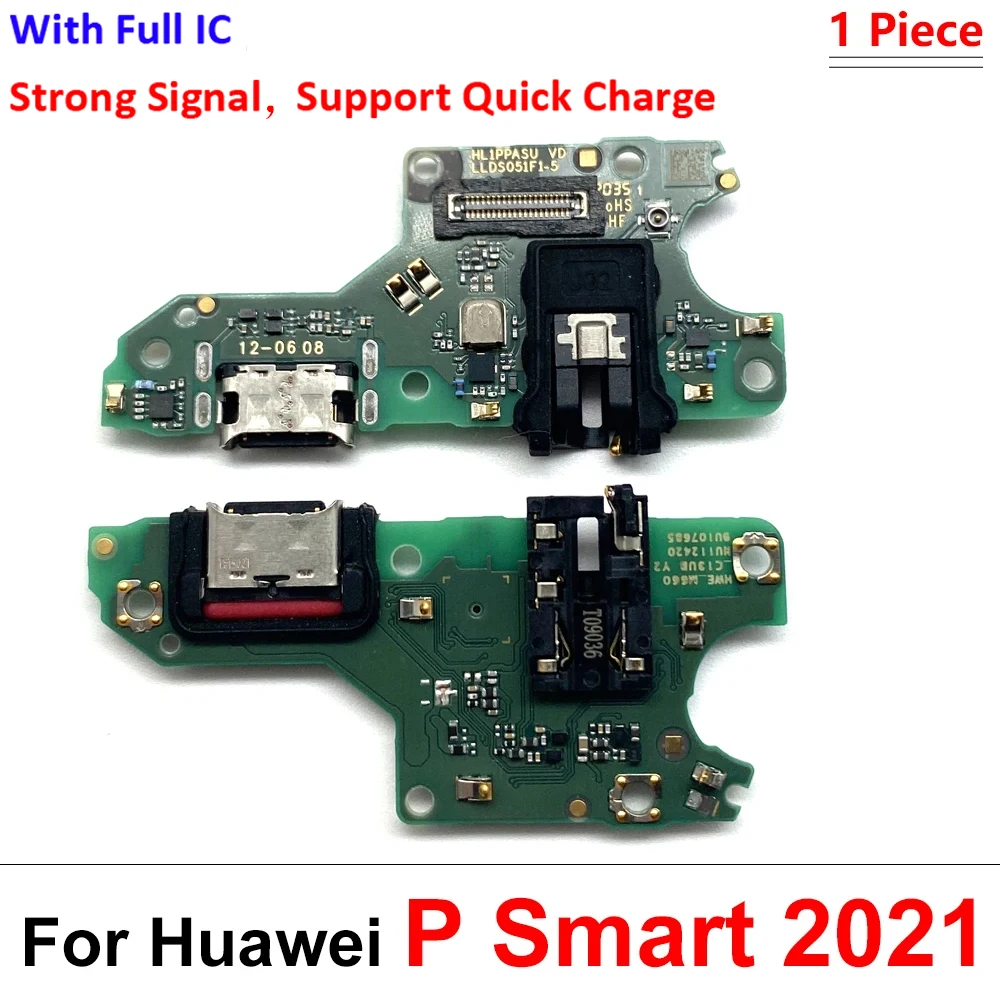 Фото Новый для Huawei P Smart Plus 2019 2018 2021, разъем для док-станции, зарядное устройство Micro USB, порт для зарядки, гибкий кабель, плата микрофона №4