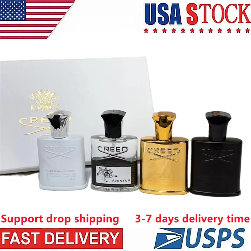 

Men's Perfumes Creed Set Creed Aventus Green Irish Tweed Body Spray Cologne for Men Perfumes for Men Original