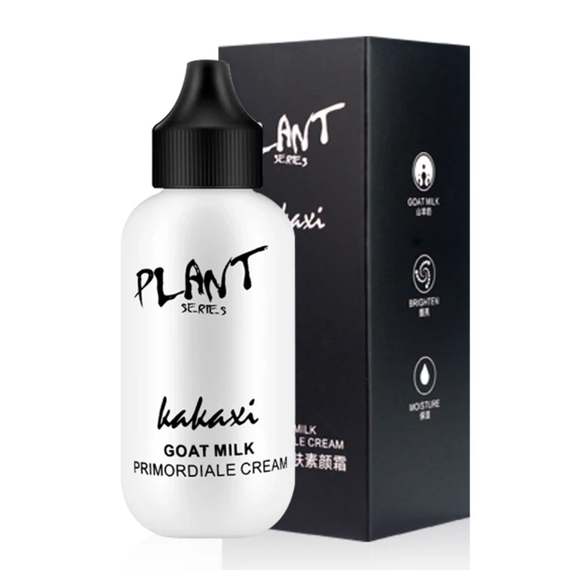 

Sdotter Lazy Face Foundation Cream Goat Milk Revitalizing Full Coverage Waterproof Professional Makeup Base Brighten Cover Dark