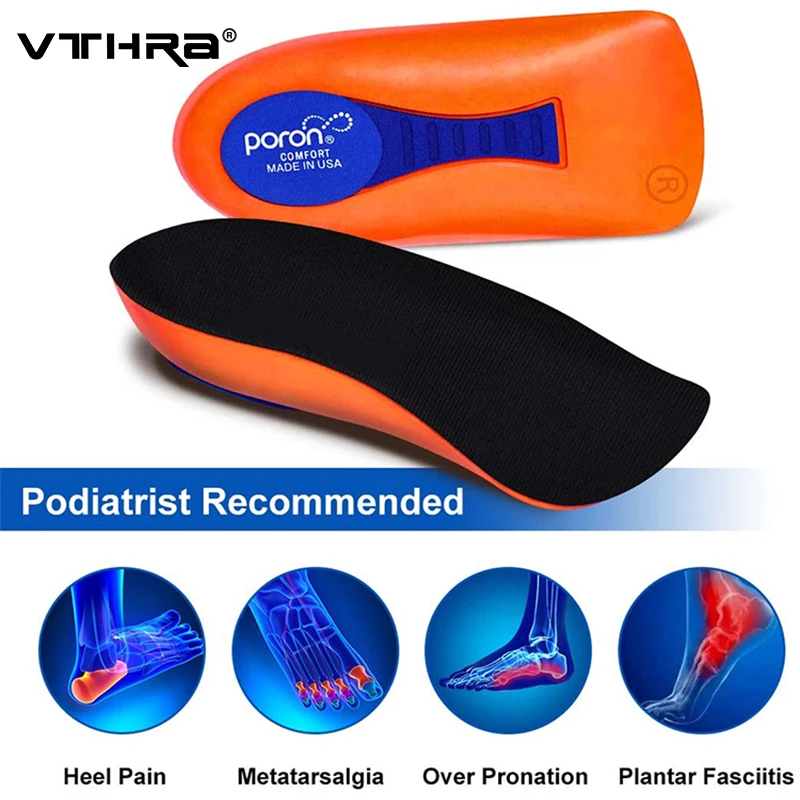 

Plantar Fasciitis for Heel Arch Support Insole Height Increase Lifting Inserts Shoes Foot Care Protector Elastic Cushions Unisex