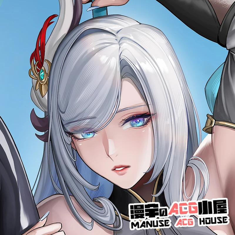 Игра аниме Genshin Impact Shenhe Dakimakura обнимающая подушка для тела чехол наволочка