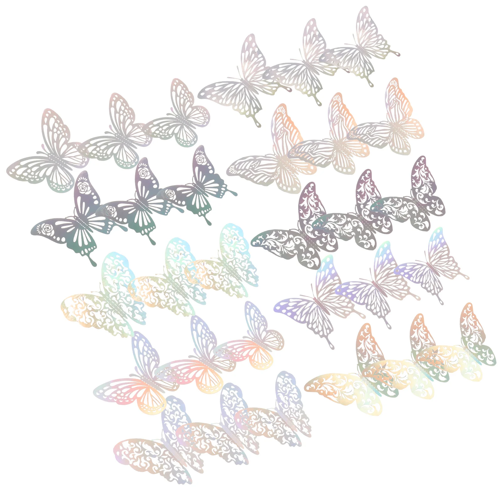 

72Pcs Chic Butterflies Wall Decal Removable Wall Decors Wall DIY Decal Bedroom Sticker