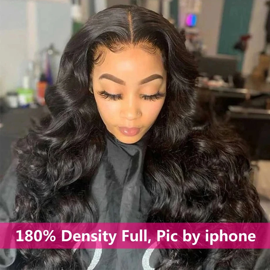 Парик женский прозрачный из натуральных волос 13x4 без клея