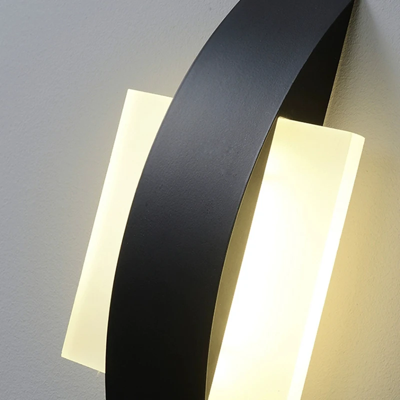 Светодиодная настенная лампа для помещений акриловые простые светильники