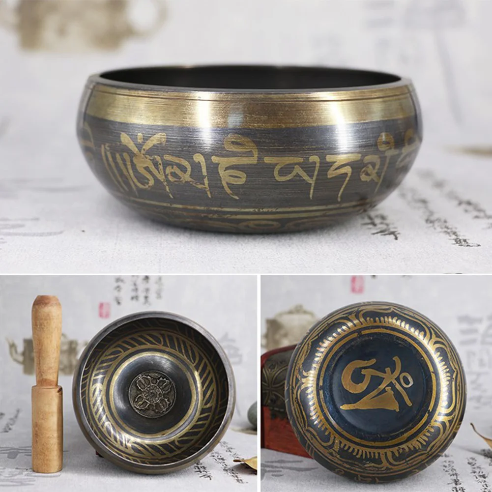 

Tibetan chime singing bowl nepal Tibetan sing bowl handmade buddha buddhist sound yoga meditation cure copper singing bowl