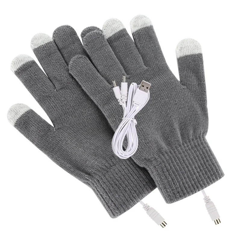 

USB Heated Gloves Motorcycle Bike Full Hands Heated Gloves Warm for Outdoors Walking Winter Warm Laptop Gloves