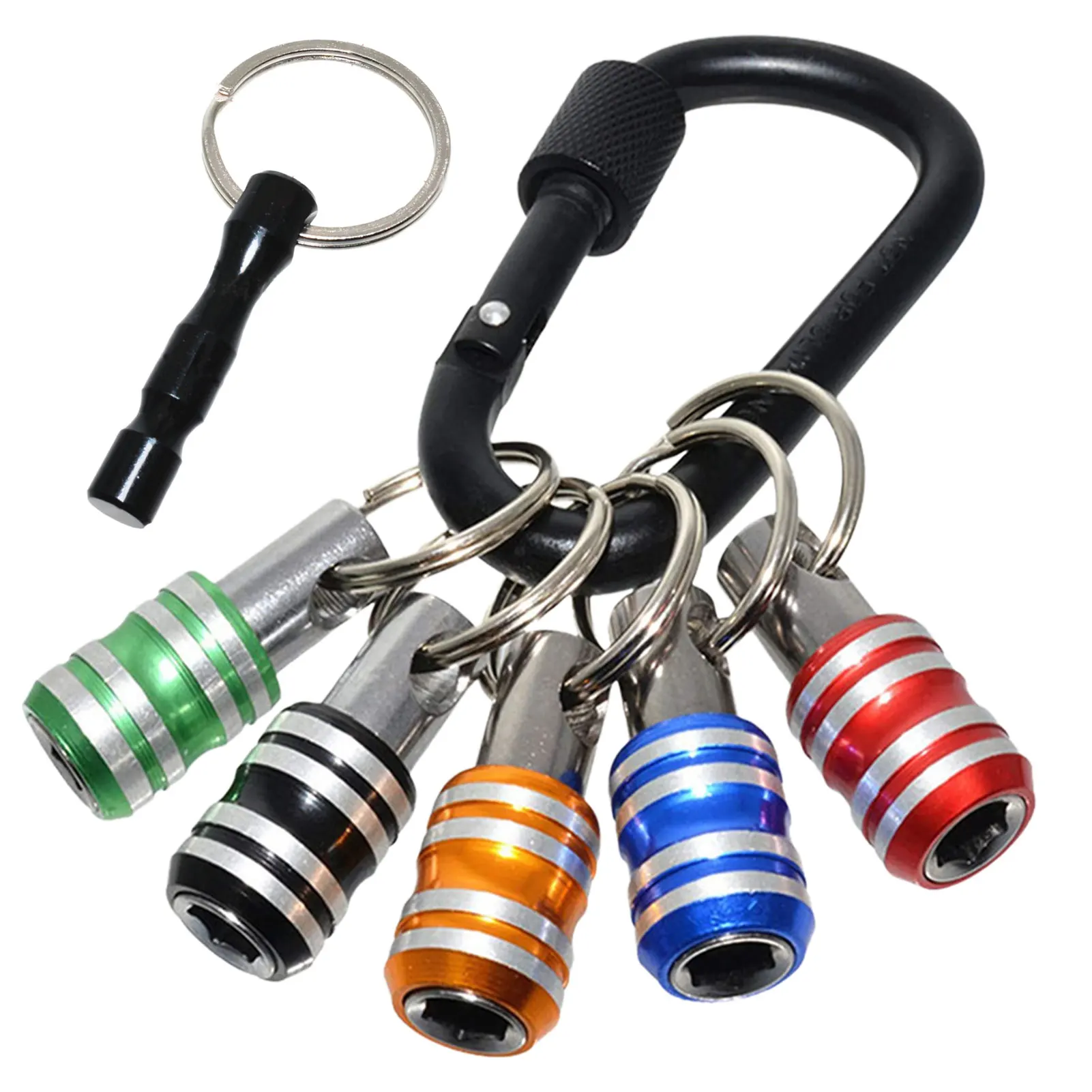 

1/4 дюймовый шестигранный хвостовик из алюминия держатель для бит удлинитель Винтовой Адаптер для дрели быстросъемный брелок легко заменит...