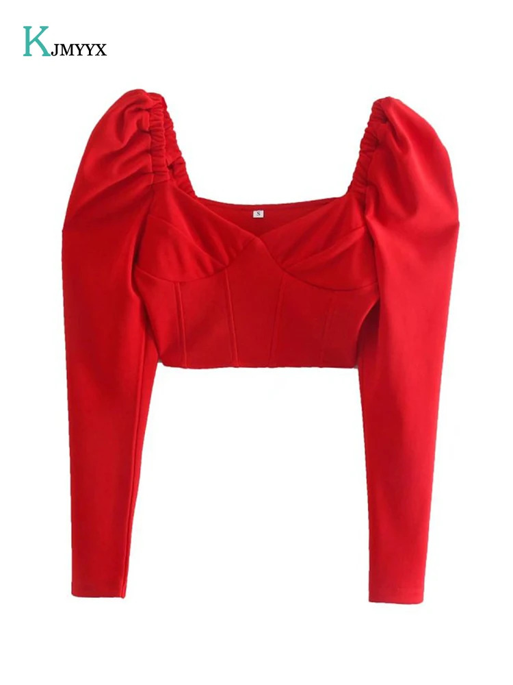 

Женская короткая футболка на шнурке, облегающая светло-фиолетовая футболка с V-образным вырезом в стиле ретро, лето 2022