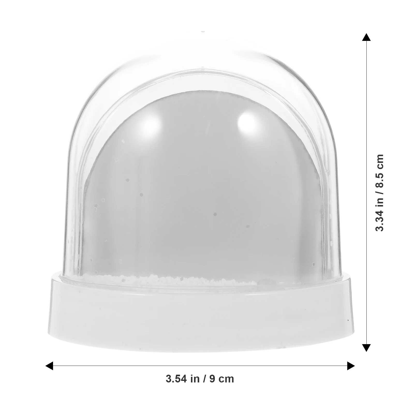 

Фоторамка снежный шар белый пластик