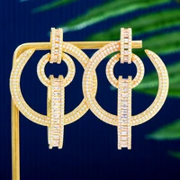 soramoore geometric big round earrings for womens creative pop party daily fashion jewelry accessories super lady gift new hot
